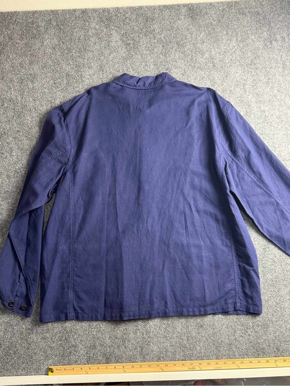Polo Ralph Lauren Mens XXL NWT Logo-Embroidered Navy Linen-Cotton Overshirt - Picture 10 of 11